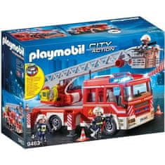 Playmobil PLAYMOBIL 9463, City Action, Hasičské auto s otočným rebríkom, novinka pre rok 2019