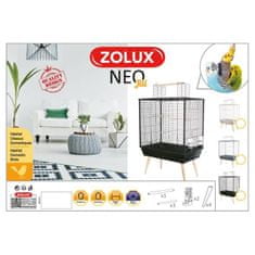 Zolux Vyvýšená klietka pre vtáky ZOLUX Neo Jili, Š 78 x Gl. 47,5 x V 112 cm, lila