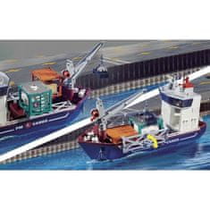 VERVELEY PLAYMOBIL, 70769, Veľká nákladná loď s colným člnom