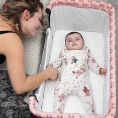 Nania Nania, Detská postieľka na spanie, DODI, Náhradná detská postieľka 2 v 1, Ultrapohodlný matrac s hrúbkou 4 cm, Minnie