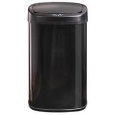 VERVELEY BATIMEX Automatický kuchynský odpadkový kôš, nerezová oceľ, čierny, 58 l, MAJESTIC