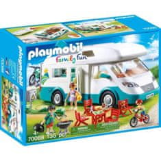 Playmobil PLAYMOBIL 70088, Rodinný a obytný automobil