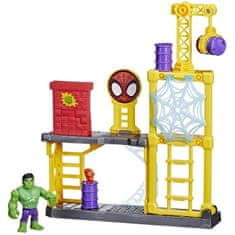MARVEL Spidey a jeho neobyčajní priatelia, dekonštrukčný štvorec, hračka Hulk pre deti od 3 rokov