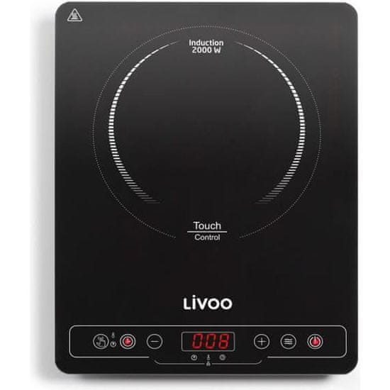 Livoo LIVOO DOC235 Jednoduchá indukčná varná doska, 22 cm, 60° až 240°, čierna