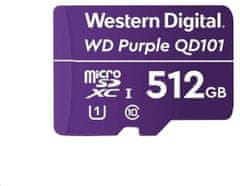 Western Digital WD Micro SDXC Purple Class 10 - 512GB (WDD512G1P0C), fialová