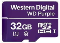 Western Digital WD Micro SDHC Purple Class 10 - 32GB (WDD032G1P0C), fialová