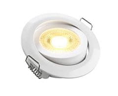 HEITRONIC HEITRONIC LED vstavané svietidlo DL7202 biela nastaviteľné 5W teplá biela 3000K 500665