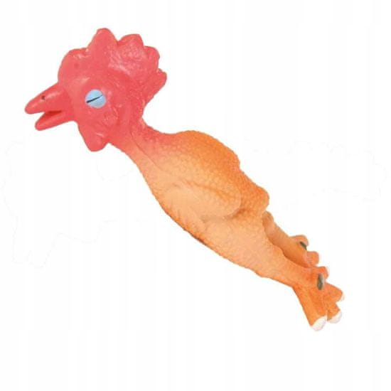 Hobby Hračka pre psov latexová pískacia sliepka 15 cm