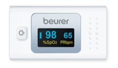 BEURER Oxymeter pulzný PO35 meranie saturácie hemoglobínu kyslíkom