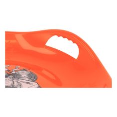 Baby Mix Sánkovací tanier 60 cm Snowflake MUSIC oranžový