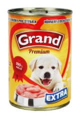 GRAND konz. šteňa Extra kuř.kousky 405g