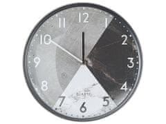 Beliani Nástenné hodiny 33 cm čierno biele