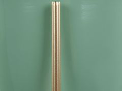 Beliani Stojanový kvetináč kovový 16 x 16 x 31 cm zelený / zlatý LEFKI