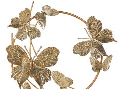 Beliani Dekorácia s motýľmi zlatá BERYLLIUM