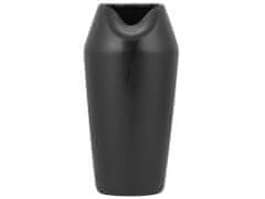 Beliani Dekoratívna keramická váza čierna APAMEA