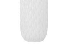 Beliani Dekoratívna keramická váza biela EMAR
