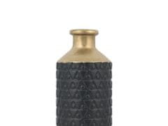 Beliani Dekoratívna keramická váza čierna ARSIN