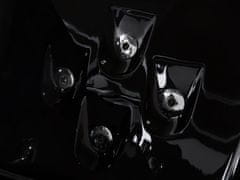 Beliani Vírivá vaňa s LED osvetlením 153 cm čierna SAMANA