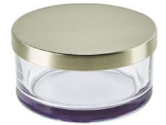 Beliani 4-dielna sklenená súprava kúpeľňových doplnkov fialová TELMA