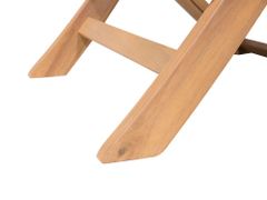 Beliani Sada 2 skladacích záhradných stoličiek z akáciového dreva CESANA