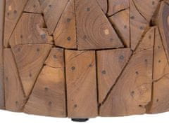 Beliani Drevený stolík z teakového dreva DAWSON