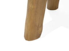 Beliani Drevený odkladací stolík svetlé drevo KELSEY