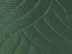Beliani Posteľná prikrývka 160 x 220 cm zelená BABAK