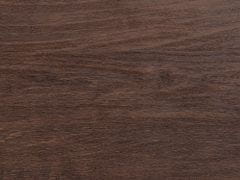 Beliani Jedálenský stôl 140 x 80 cm tmavé drevo/čierna BRAVO