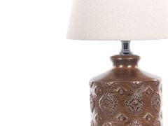 Beliani Keramická stolná lampa medená ROSANNA