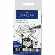 Faber-Castell PITT umelecké fixky Manga set, 8 ks