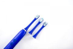 Oxe Elektrická sonická zubná kefka Sonic T1, cestovné púzdro a 2x náhradná hlavica, modrá