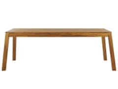 Beliani Záhradný stôl z akáciového dreva 210 x 90 cm svetlé drevo LIVORNO