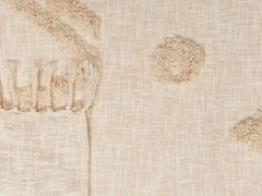 Beliani Bavlnená prikrývka 130 x 180 cm béžová FATEHPUR