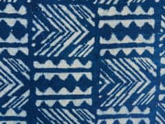 Beliani Bavlnená prikrývka 130 x 180 cm modrá SHIVPURI