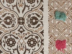 Beliani Bavlnená prikrývka 130 x 180 cm hnedá/béžová CHINSURAH