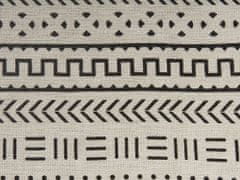 Beliani Bavlnená prikrývka 130 x 180 cm biela/čierna PANVEL