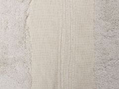 Beliani Bavlnená prikrývka 130 x 180 cm biela RAEBARELI