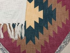 Beliani Bavlnená prikrývka 130 x 180 cm viacfarebná NAGON