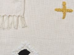 Beliani Bavlnená prikrývka 130 x 180 cm viacfarebná MORENA