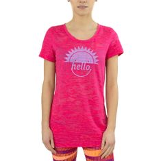 Reebok Tričko výcvik ružová M RH Burnout Tshirt