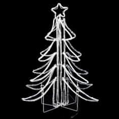 Vidaxl LED silueta vianočného stromčeka 3 ks teplé biele 87x87x93 cm