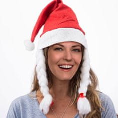 OOTB Koryworld Vianočná Mikulášska čiapka 65x41x28cm s vrkočmi
