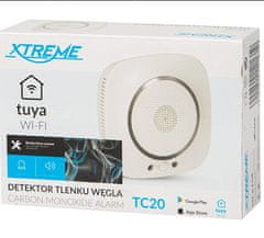 Xtreme Detektor plynu CO oxidu uhoľnatého Xtreme TC20 230V, Tuya