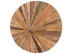 Beliani Nástenná dekorácia z tíkového dreva MORELIA