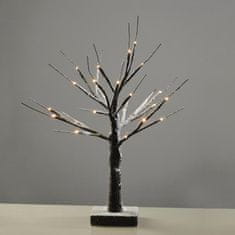 ACA ACA Lighting zasnežený strom, čierna, 24 LED na batérie 3xAA teplá biela IP20 45cm XTREBWW452A