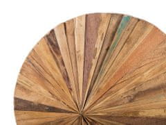 Beliani Nástenná dekorácia z tíkového dreva MORELIA