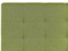 Beliani Čalúnená vodná posteľ 180 x 200 cm zelená LA ROCHELLE