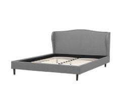 Beliani Čalúnená posteľ 160 x 200 cm sivá COLMAR
