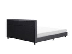 Beliani Čalúnená posteľ sivá 180 x 200 cm ALBI