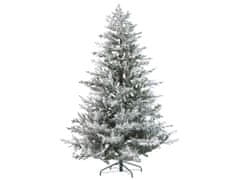 Beliani Zasnežený vianočný stromček 210 cm biely BRISCO